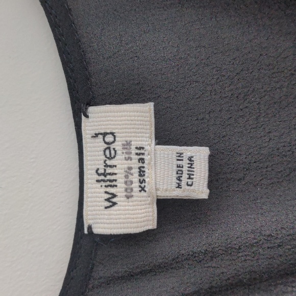 Aritzia Wilfred 100% Silk Slip Dress, Black, Womens Size XS - Picture 6 of 7